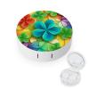 QWHJK Contact Lens Case,Rainbow Circle Shamrock Print Plastic Contact Lens Case,contact Lens Care Box,ontact Lens Travel Box view 1
