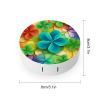 QWHJK Contact Lens Case,Rainbow Circle Shamrock Print Plastic Contact Lens Case,contact Lens Care Box,ontact Lens Travel Box view 2