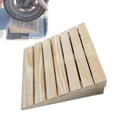 YLLSMGS Wheelchair Ramp Wooden Step Stairs Transition Ramp Portable Mobile Non-Slip Threshold Ramp for Home Porch Steps Curbs(20 * 26 * 12cm/8 * 10 * 4.7in)