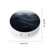 QWHJK Contact Lens Case,Deep Black Waves Print Plastic Contact Lens Case,contact Lens Care Box,ontact Lens Travel Box view 2