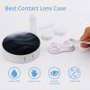QWHJK Contact Lens Case,Deep Black Waves Print Plastic Contact Lens Case,contact Lens Care Box,ontact Lens Travel Box view 3