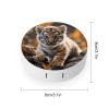 QWHJK Contact Lens Case,Cute Tiger Cub Print Plastic Contact Lens Case,contact Lens Care Box,ontact Lens Travel Box view 2