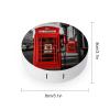 QWHJK Contact Lens Case,UK Retro London Telephone Print Plastic Contact Lens Case,contact Lens Care Box,ontact Lens Travel Box view 2