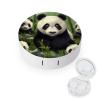 QWHJK Contact Lens Case,Cute Panda Print Plastic Contact Lens Case,contact Lens Care Box,ontact Lens Travel Box view 1
