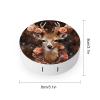 QWHJK Contact Lens Case,Deer Wearing Flowers Print Plastic Contact Lens Case,contact Lens Care Box,ontact Lens Travel Box view 2