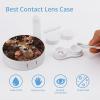 QWHJK Contact Lens Case,Deer Wearing Flowers Print Plastic Contact Lens Case,contact Lens Care Box,ontact Lens Travel Box view 3