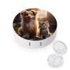 QWHJK Contact Lens Case,Dogs And Cats Print Plastic Contact Lens Case,contact Lens Care Box,ontact Lens Travel Box view 1