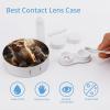 QWHJK Contact Lens Case,Dogs And Cats Print Plastic Contact Lens Case,contact Lens Care Box,ontact Lens Travel Box view 3