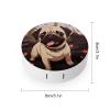 QWHJK Contact Lens Case,Cute Pug Print Plastic Contact Lens Case,contact Lens Care Box,ontact Lens Travel Box view 2