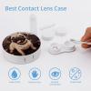 QWHJK Contact Lens Case,Cute Pug Print Plastic Contact Lens Case,contact Lens Care Box,ontact Lens Travel Box view 3