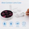 QWHJK Contact Lens Case,Different Designs of Heart Print Plastic Contact Lens Case,contact Lens Care Box,ontact Lens Travel Box view 3