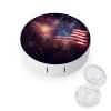 QWHJK Contact Lens Case,Firework American Flag Print Plastic Contact Lens Case,contact Lens Care Box,ontact Lens Travel Box view 1