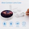 QWHJK Contact Lens Case,Firework American Flag Print Plastic Contact Lens Case,contact Lens Care Box,ontact Lens Travel Box view 3
