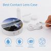 QWHJK Contact Lens Case,Puerto Rico - Beach Print Plastic Contact Lens Case,contact Lens Care Box,ontact Lens Travel Box view 3