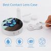 QWHJK Contact Lens Case,Blue Butterfly Print Plastic Contact Lens Case,contact Lens Care Box,ontact Lens Travel Box view 3