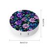 QWHJK Contact Lens Case,Purple Camellia Print Plastic Contact Lens Case,contact Lens Care Box,ontact Lens Travel Box view 2