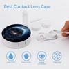 QWHJK Contact Lens Case,Earth And Moon Print Plastic Contact Lens Case,contact Lens Care Box,ontact Lens Travel Box view 3