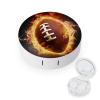 QWHJK Contact Lens Case,Flaming American Football Print Plastic Contact Lens Case,contact Lens Care Box,ontact Lens Travel Box view 1