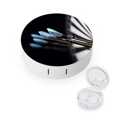 QWHJK Contact Lens Case,Darts Arrows Print Plastic Contact Lens Case,contact Lens Care Box,ontact Lens Travel Box