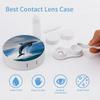 QWHJK Contact Lens Case,Jumping Up Dolphins Print Plastic Contact Lens Case,contact Lens Care Box,ontact Lens Travel Box view 3
