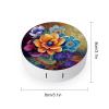 QWHJK Contact Lens Case,Flower Diamond Painting Print Plastic Contact Lens Case,contact Lens Care Box,ontact Lens Travel Box view 2