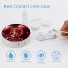 QWHJK Contact Lens Case,Pomegranate Fruit Print Plastic Contact Lens Case,contact Lens Care Box,ontact Lens Travel Box view 3