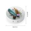 QWHJK Contact Lens Case,Feather Flower Print Plastic Contact Lens Case,contact Lens Care Box,ontact Lens Travel Box view 2