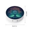 QWHJK Contact Lens Case,Digital Tree of Life Icon Print Plastic Contact Lens Case,contact Lens Care Box,ontact Lens Travel Box view 2