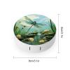 QWHJK Contact Lens Case,Dragonflies in Flight Print Plastic Contact Lens Case,contact Lens Care Box,ontact Lens Travel Box view 2
