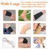 24 Rolls Self Adhesive Bandage Wrap, Vet Wrap 2 Inch, Dogs Bandages for Wounds Care Dressings, Elastic Self Stick Cohesive Bandage Wrap, Leg Wraps, Wrist Tape, Ankle, Sports, Tatto Grip Tape (Black) view 4
