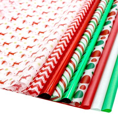 160 Sheets Christmas Tissue Paper for Gift Wrapping, Art & Craft - Assortment Holiday Tissue Paper, 20 x 20 inches
