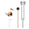 Tuning Fork 128hz with Reflex Hammer for Healing Chakra Set,Healing/Sound Therapy, Aluminum Alloy Sensory Tuning Fork Activator for Healing, Therapy Non Magnetic view 1