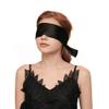 Black Silk Satin Eye Mask Adjustable Blindfold Soft Satin Eye Covers Long Ribbon Sexy Costume Accessories for Sleeping Relax view 4