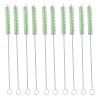 10 Pcs Nylon Pipe Tube Cleaning Brush Sippy Cup Brush Cleaner Extra Long Straw Cleaner Brush for Glass Metal Straw Green view 1
