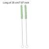 10 Pcs Nylon Pipe Tube Cleaning Brush Sippy Cup Brush Cleaner Extra Long Straw Cleaner Brush for Glass Metal Straw Green view 2