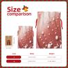 Colorful spray art pattern Fabric Drawstring Gift Bags, Reusable Christmas Sacks Xmas Presents Party FavorRed,M view 3