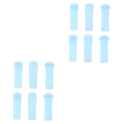 FOMIYES 12pcs Replaceable Ear Wax Spoon Tips Ear Cleaning Supply Soft Silicone Earwax Remover