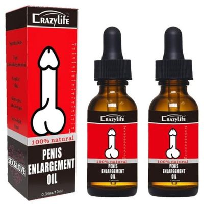 Massage Enlargment Oil for Men, Male Enlarge Oil Growth Oil CrazyLife for Men 10ML (Pack of 2)