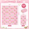 100Pcs Pink Christmas Paper Napkins Santa Claus Disposable Guest Towel Napkins Xmas Holiday Snowflakes Dinner Hand Napkin for Winter New Year Party Tableware Supplies view 2