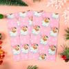 100Pcs Pink Christmas Paper Napkins Santa Claus Disposable Guest Towel Napkins Xmas Holiday Snowflakes Dinner Hand Napkin for Winter New Year Party Tableware Supplies view 3
