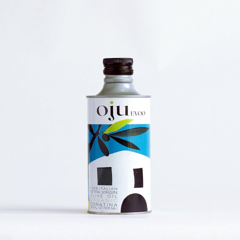 Oju Evoo 100% Italian Extra Virgin Olive Oil, Organic Coratina, 16.9 fl oz