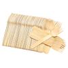 Disposable Wooden Forks, Flatware for Camping, Catering, Picnic, BBQ Party, Set of 6.5 inches (50 Pcs) view 1