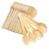 6.5 Disposable Wooden Spoons, Flatware For Camping Catering Picnic BBQ Party (100 Pcs) view 1