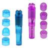 Finever Mini Massager Handheld with 4 Heads Pocket Pen for Body, Face, Neck, Head,Back (Blue Purple Color) view 1