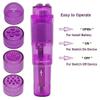 Finever Mini Massager Handheld with 4 Heads Pocket Pen for Body, Face, Neck, Head,Back (Blue Purple Color) view 3