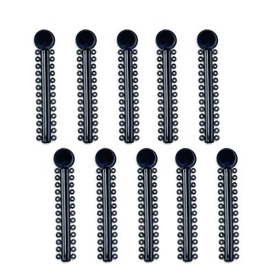 1040 pcs Orthodontic Ligature Ties Black Braces Rubber Bands O-Ring, Black