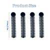 1040 pcs Orthodontic Ligature Ties Black Braces Rubber Bands O-Ring, Black view 2