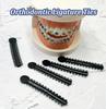 1040 pcs Orthodontic Ligature Ties Black Braces Rubber Bands O-Ring, Black view 4