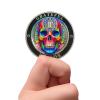 2 Year Colorful Head Bone Sobriety Coin | AA Chip Medallion with Serenity Prayer | Anniversary Token for Men & Women in Recovery | AA Sobriety Gifts Medallion for Month & Year Milestones view 4