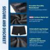 REELINDRY Mens Washable Incontinence Underwear, 2.3 oz Absorbency Reusable Leak Proof Odor Control Trunks 1 Pack(Black, 2XL) view 4